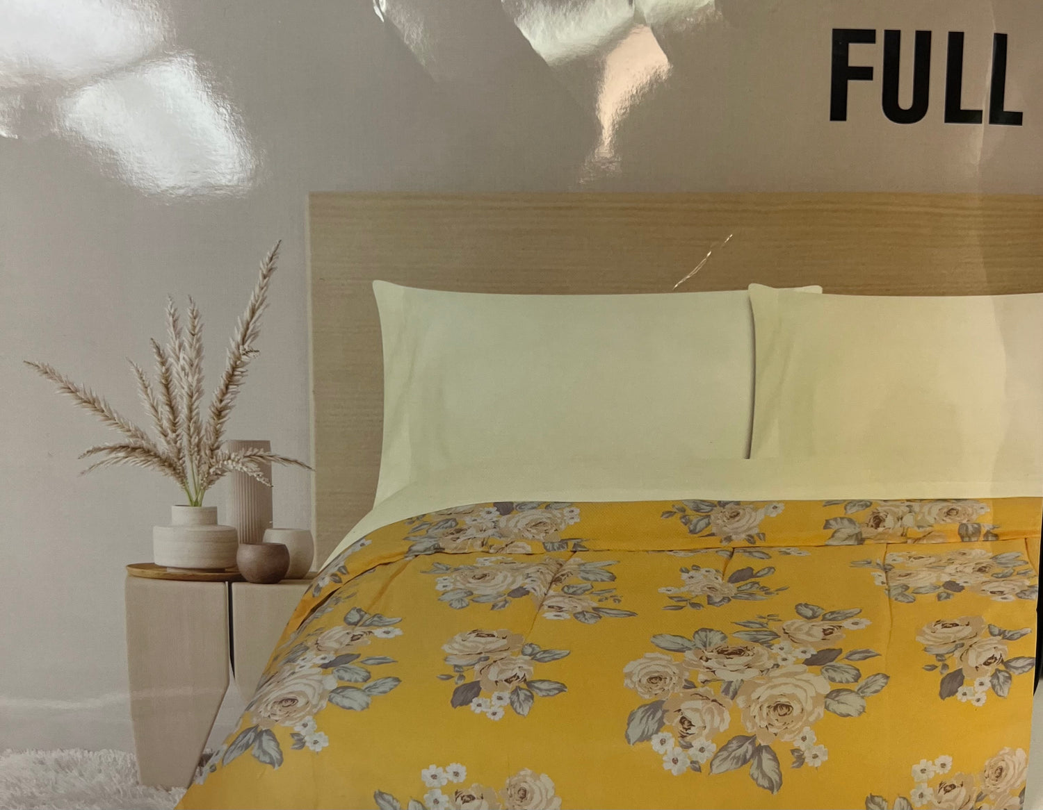 Bed in a Bag - Full Size - 5 Piece Set Yellow (Country Inn)