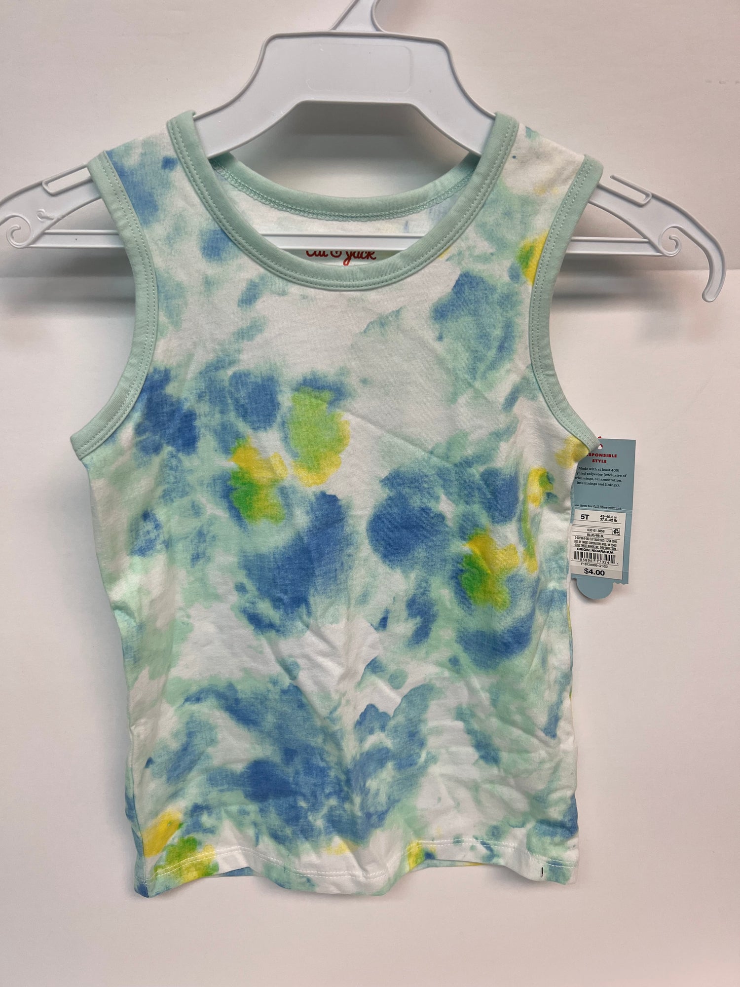 Boy's Sleeveless Tie-Dye Shirt - Cat & Jack - 5T