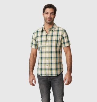 United by Blue En's Organic Chabray Short Sleeve Button-Down Shirt