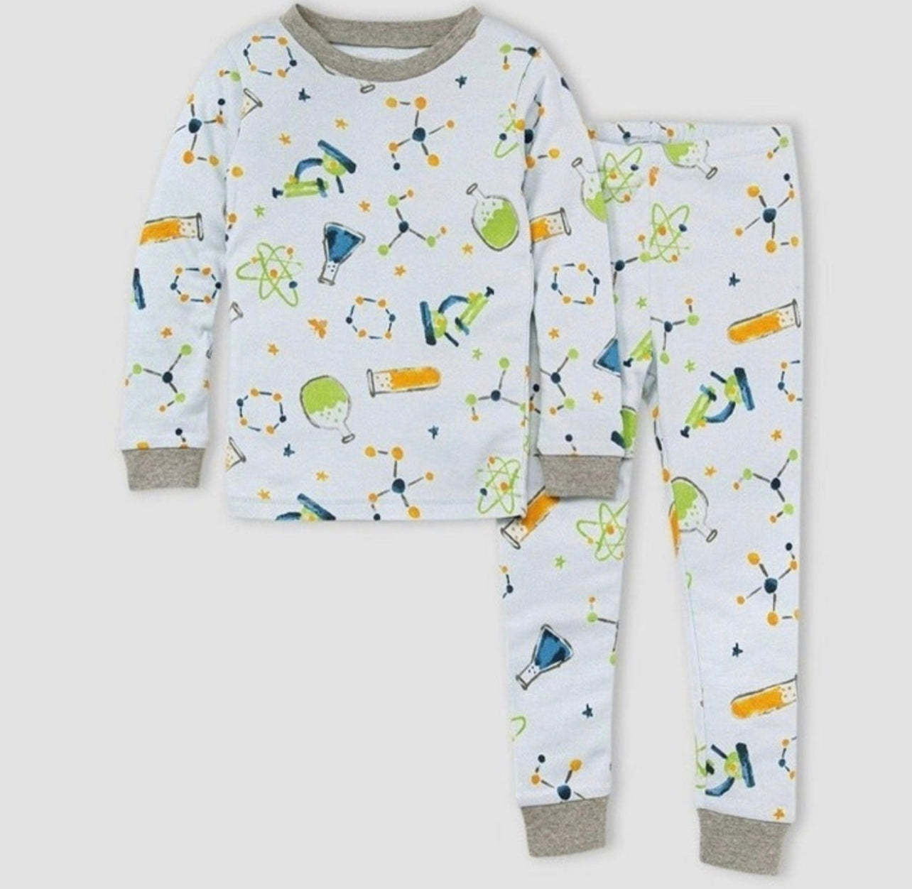 Burt's Bees Boys' 2pc Element Organic Cotton Long Sleeve Pajama Set - Size 12