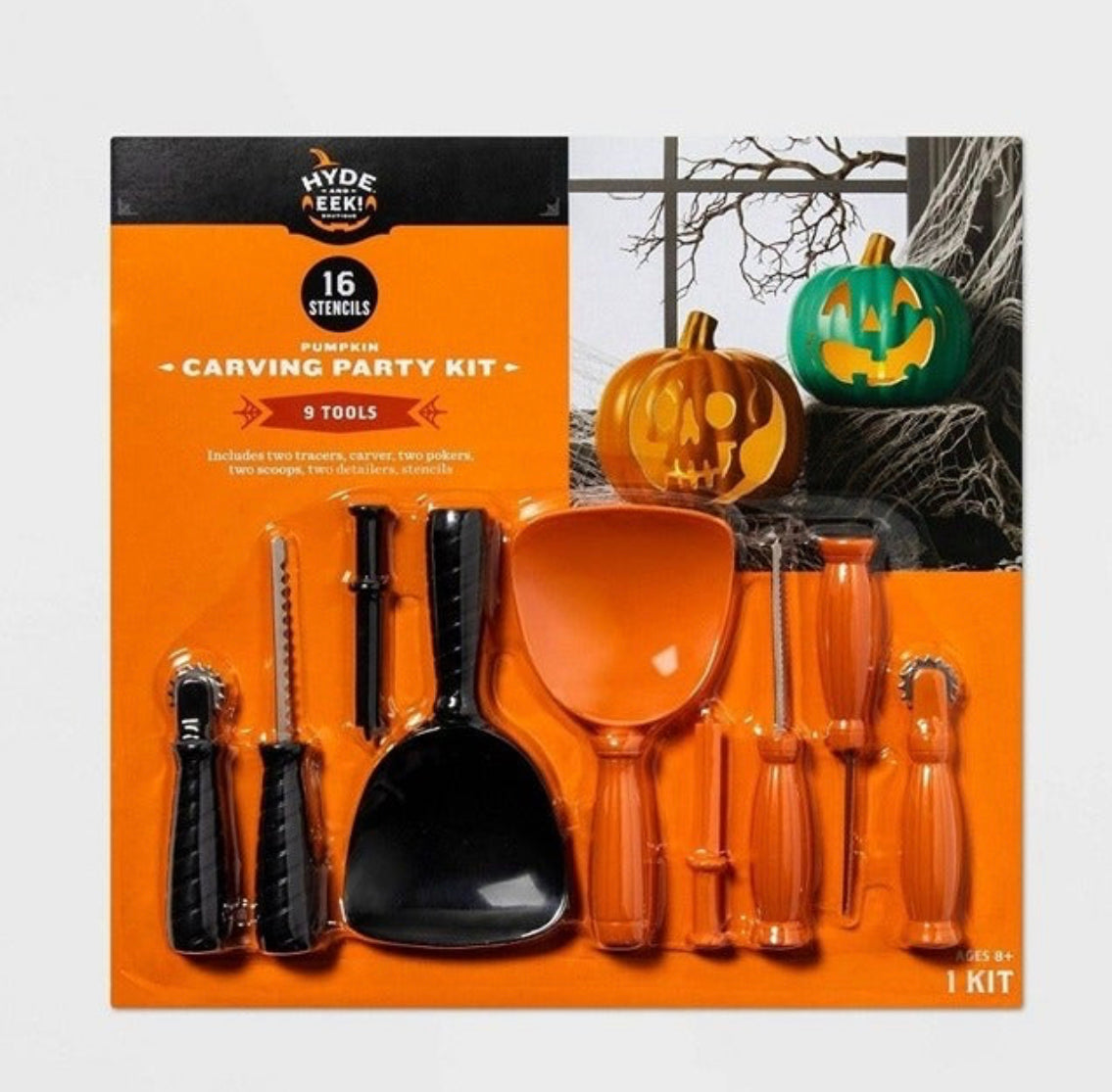 Halloween 10pc Halloween Pumpkin Carving Party Kit - Hyde & EEK! Boutique