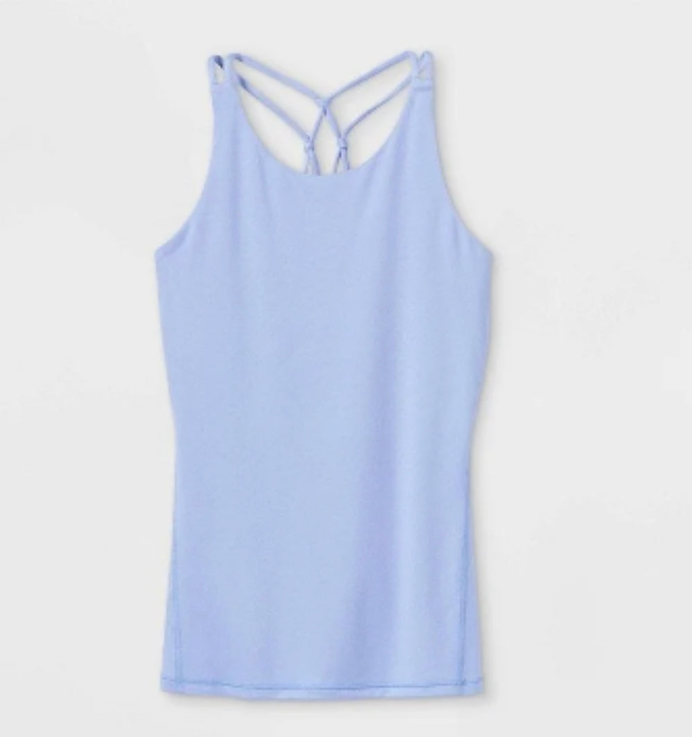 Girls' Racerback Tank Top - All in Motion Blue S