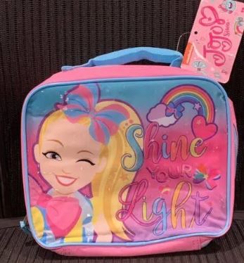 Jojo Siwa School Lunchbox, Insulated Girls Lunch Bag Shine Your Light Jojo Loves