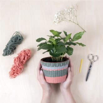 Crafters Knit Your Own Planter Cover