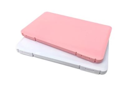 Mask Keeper Storage Boxes in Pink/White (Set of 2)