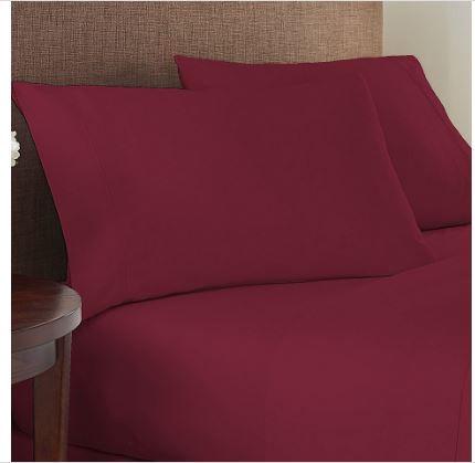 Studio 3B Solid 825-Thread-Count Full Sheet Set in Zinfandel