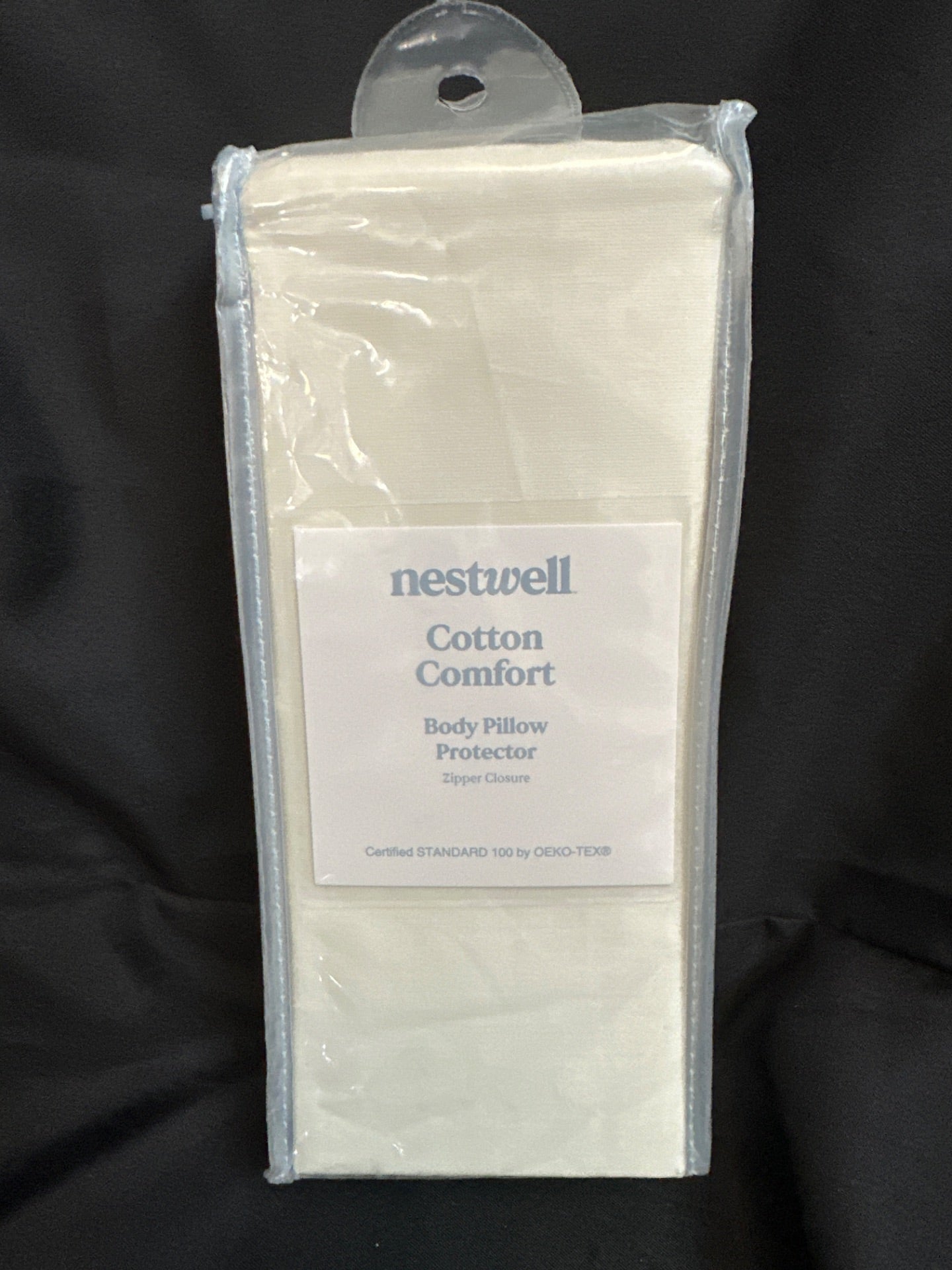 Nestwell Cotton Comfort Body Pillow Protector in Egret (Retail Price $13)