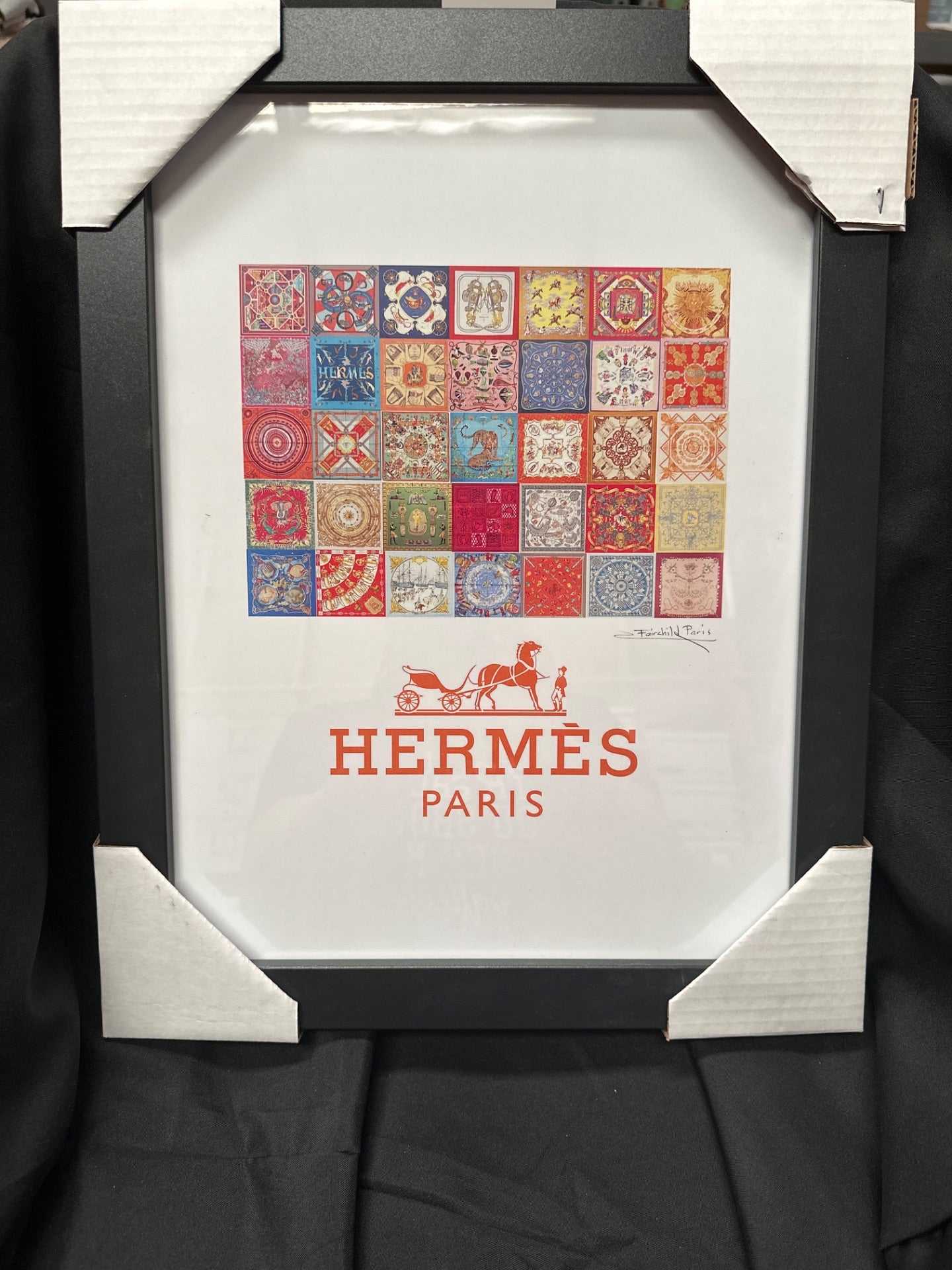 Hermes Tiles - 14" x 18" Framed Print (Retail Price $47.99)