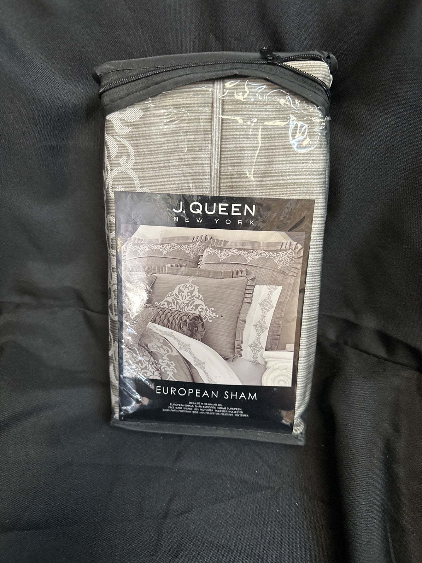 J. Queen New York Crestview European Pillow Sham in Silver (Retail Price $50)