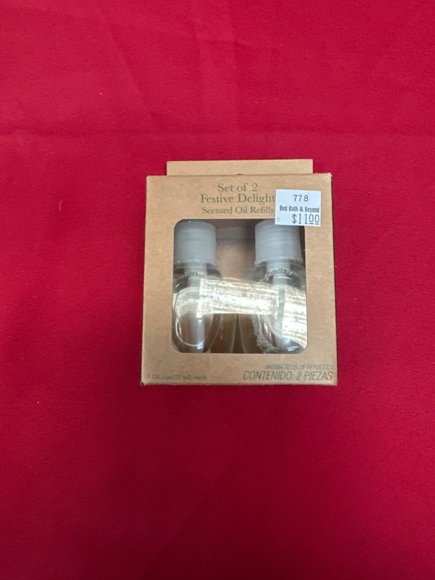 Bee & Willow 2-Pack Festive Delight Scented Oil Refills (Retail Price $11)