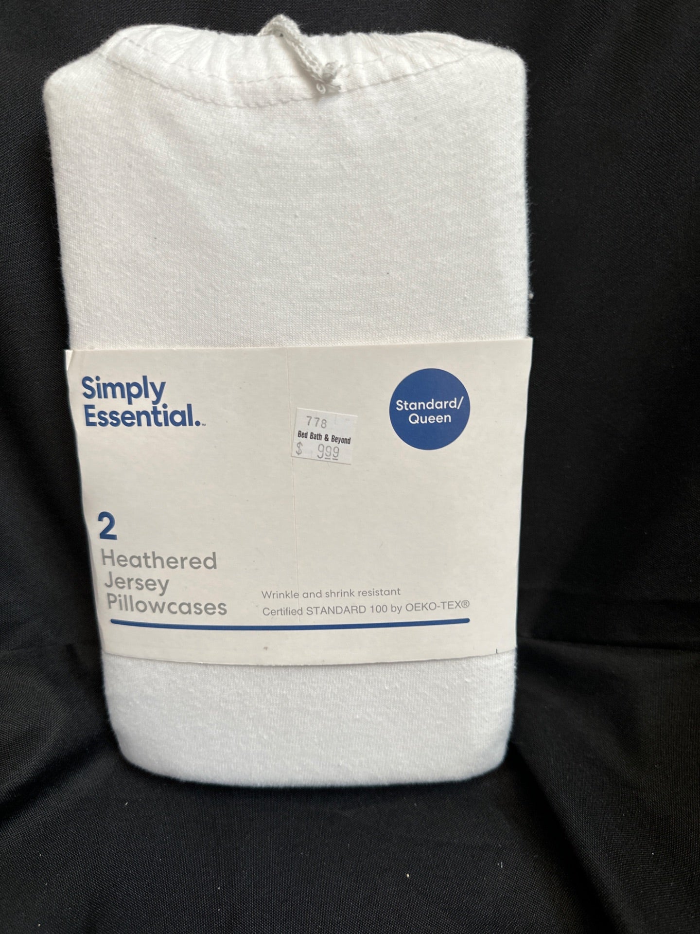 Simply Essential Jersey Standard/queen Pillowcases in White (Set of 2) (Retail Price $9.99)