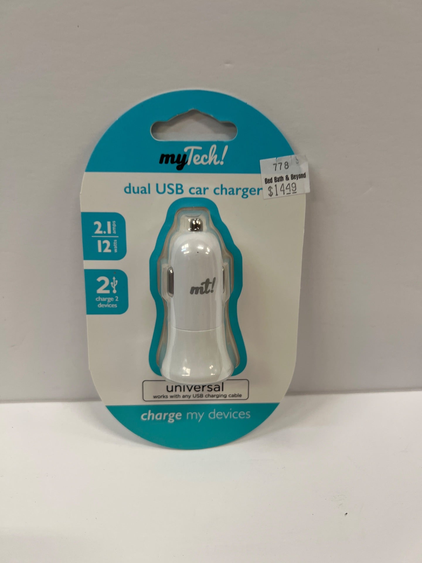 Dual USB Car Charger (Retail Price $14.49)