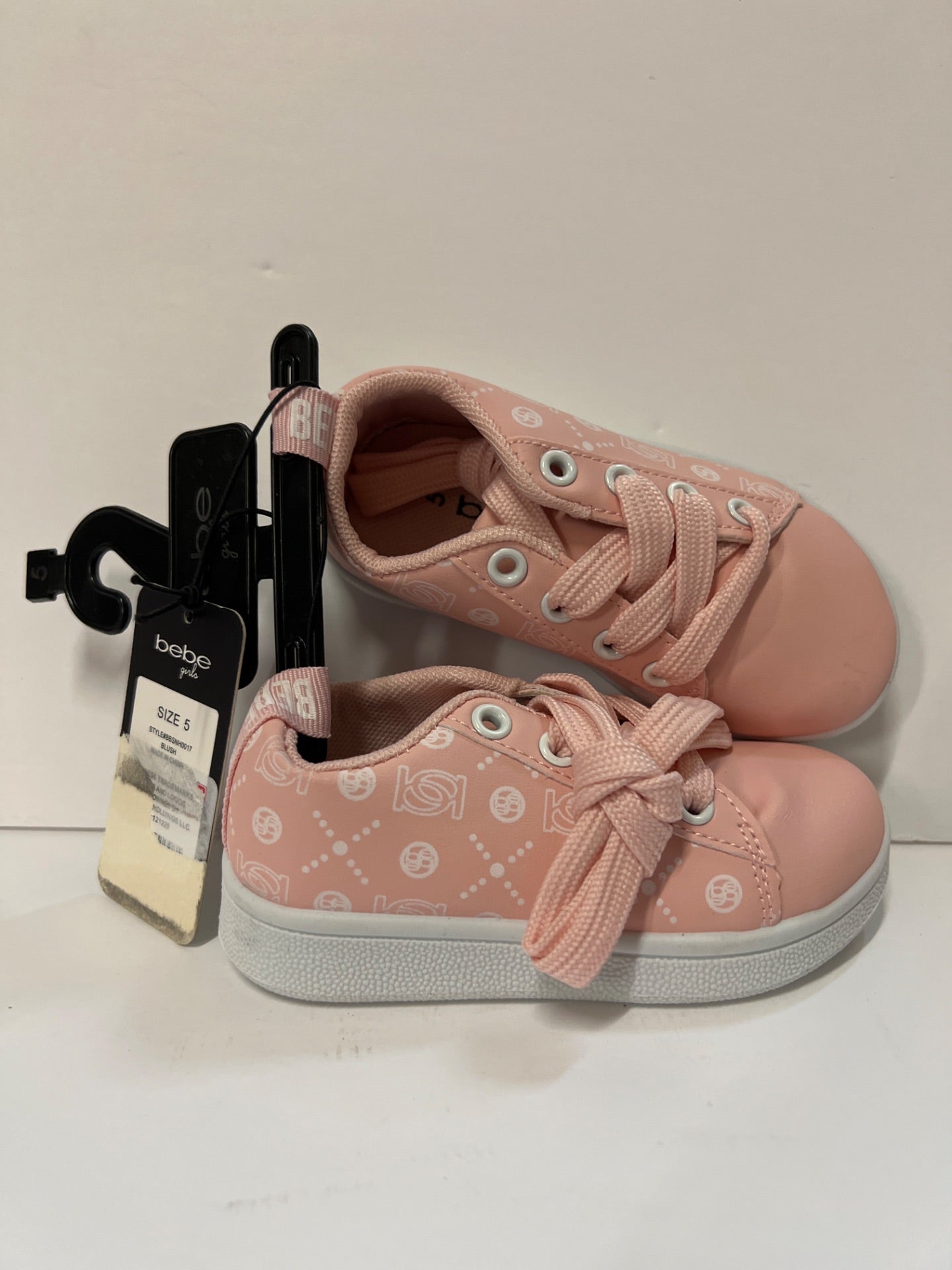 Bebe Girl Toddlers Pink Sneaker - Size 5 (Retail Price $40)