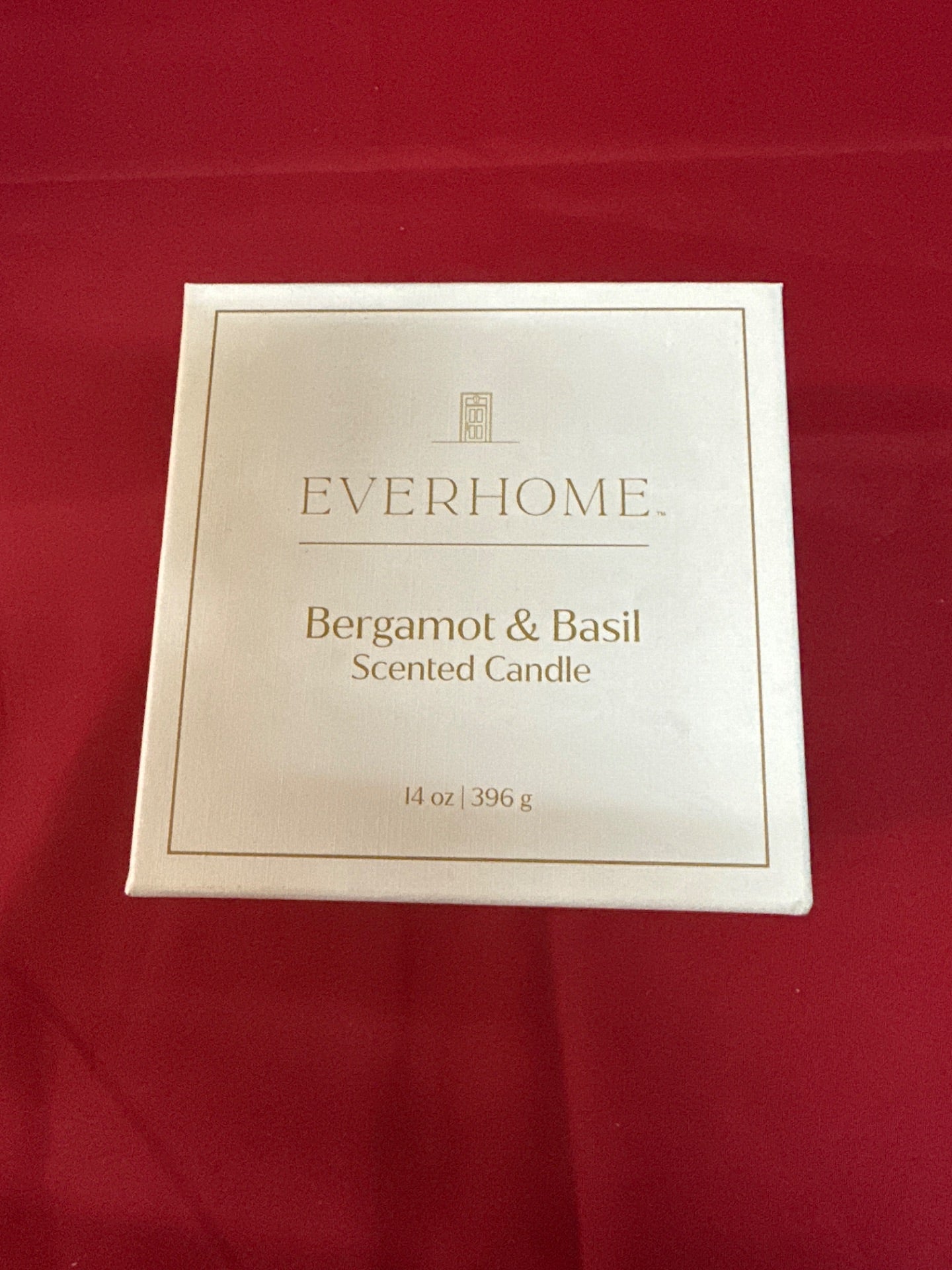 Everhome Bergamot & Basil 14 Oz. 3-Wick Boxed Candle (Retail Price $20)