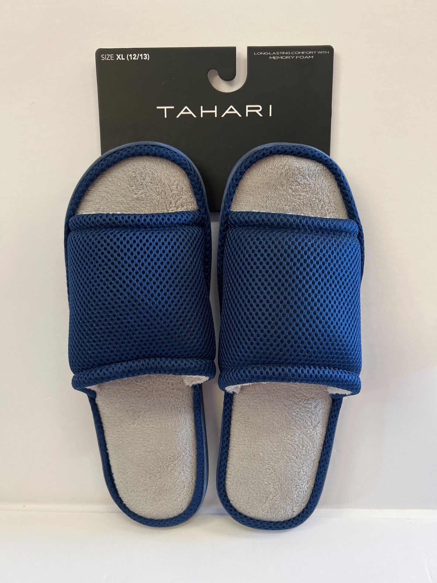 Tahari Memory Foam Slippers - Color: Navy,  Size XL (12/13) (Retail Price $32)