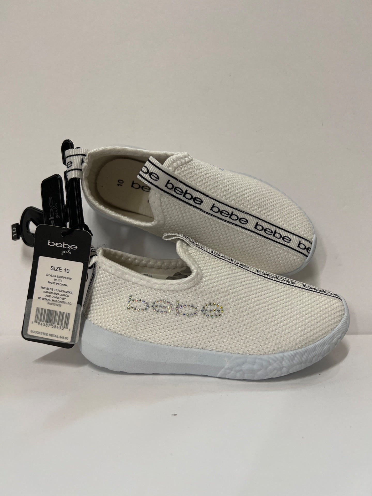 Bebe White Sneaker - Girls - Size 10 (Retail Price $48)