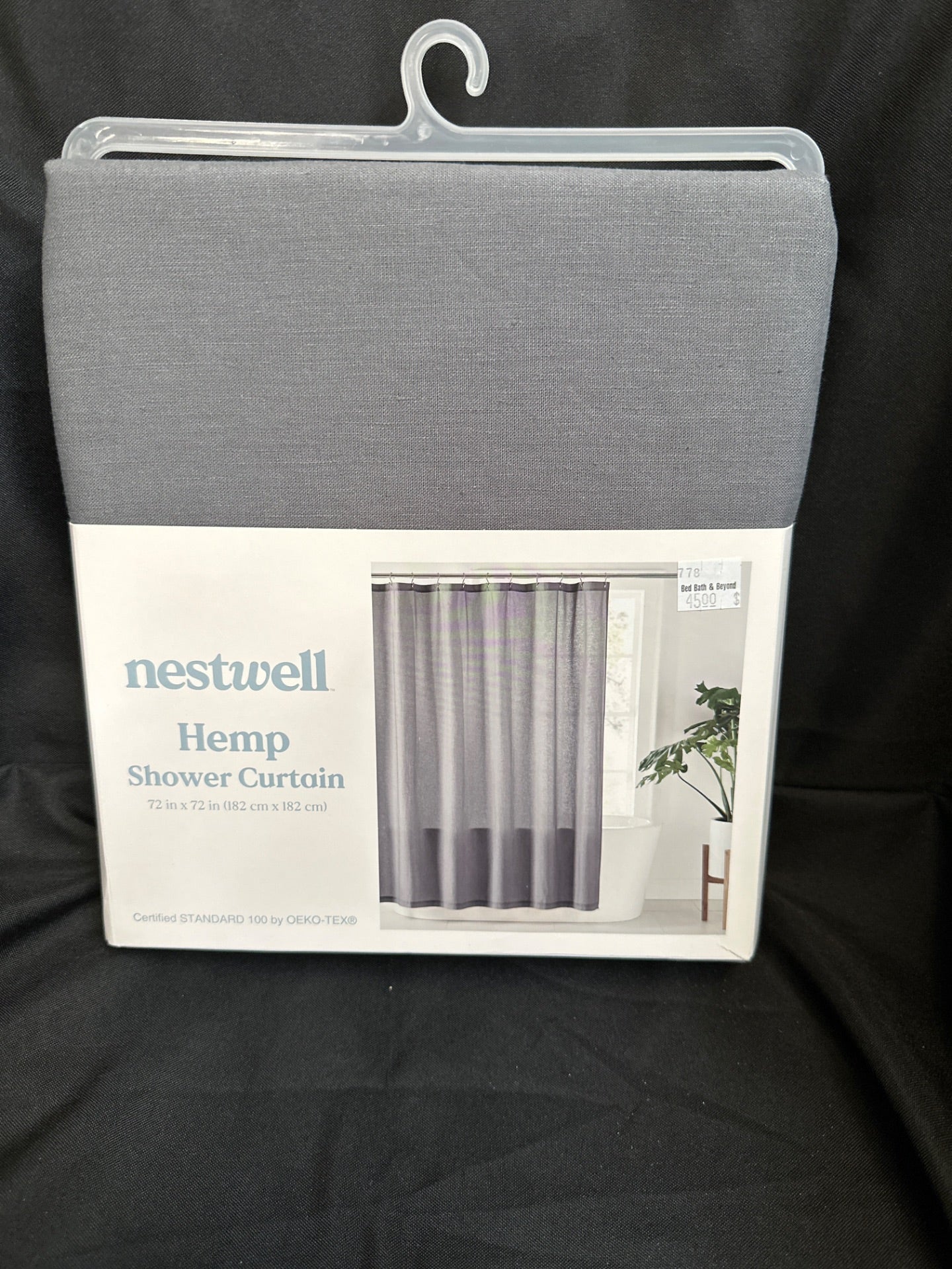 Nestwell Hemp Shower Curtain - Gray 72in x 72in (Retail Price $45)