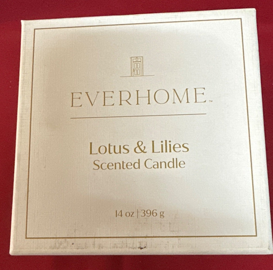 Everhome Lotus & Lilies 14 Oz. 3-Wick Boxed Candle (Retail Price $20)