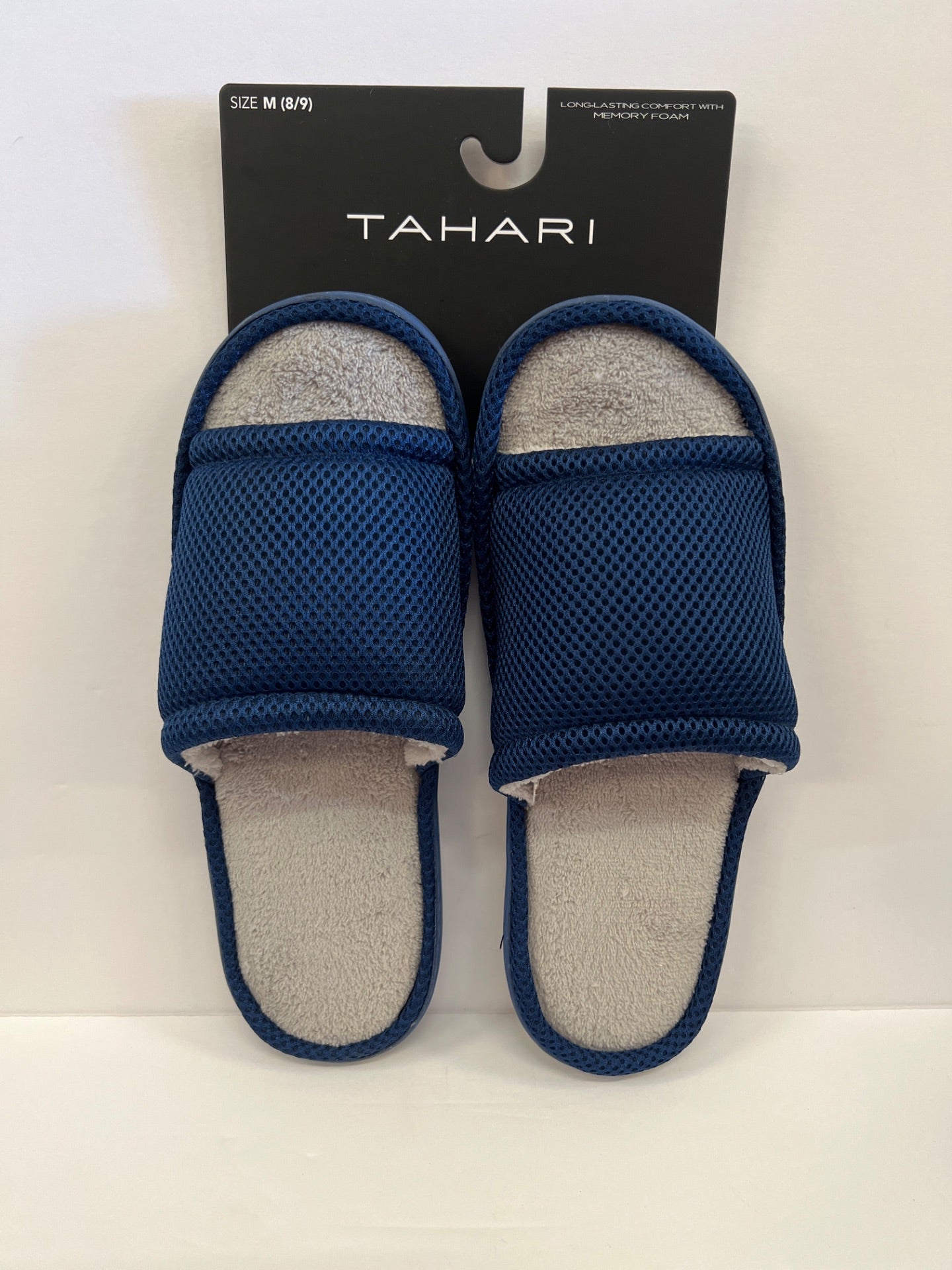 Tahari Memory Foam Slippers - Color: Navy,  Size M (8/9) (Retail Price $32)